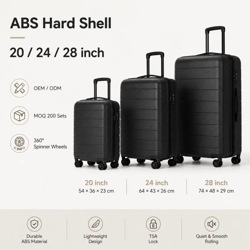 Αποσκευές σκληρού κελύφους ABS+PC
